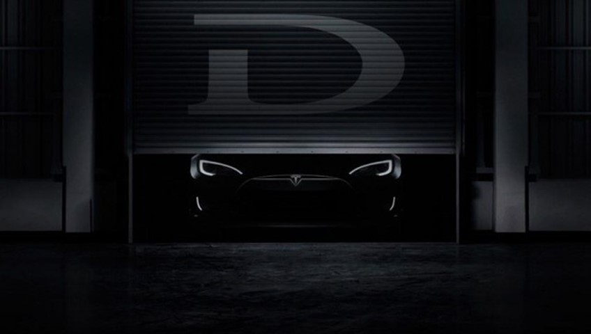 Tesla teases the ‘D’ – but is it a diesel hybrid, self-driving Model S, or something else entirely?